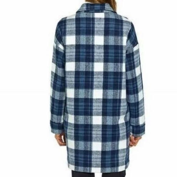 Banana Republic Women's Brushed Flannel Shirt Jacket shacket size medium! EUC! - Picture 3 of 13